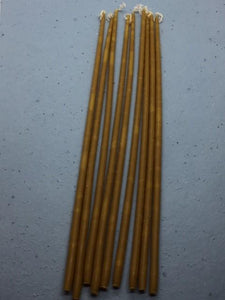 Thin Hand Dipped Beeswax Tapers - Pioneer Spirit