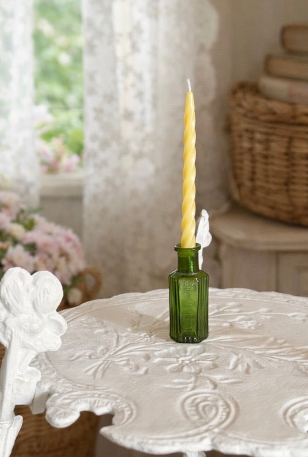 7" Spiral Tapers Beeswax Candles // 4" Birthday Candles