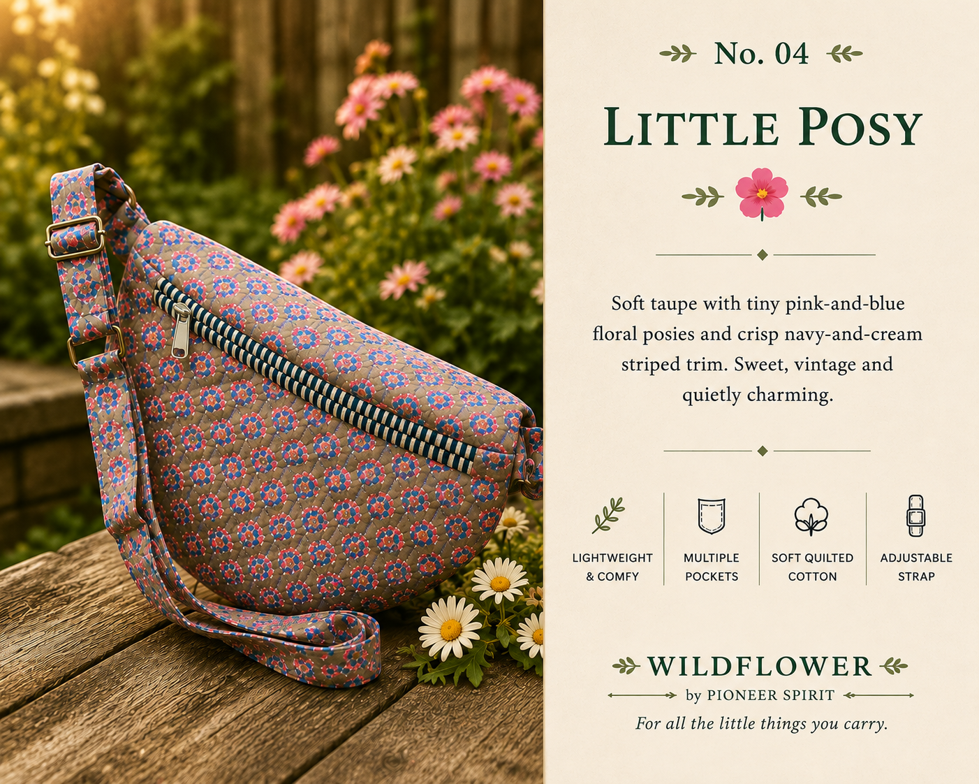 Wildflower Pocketful Bag