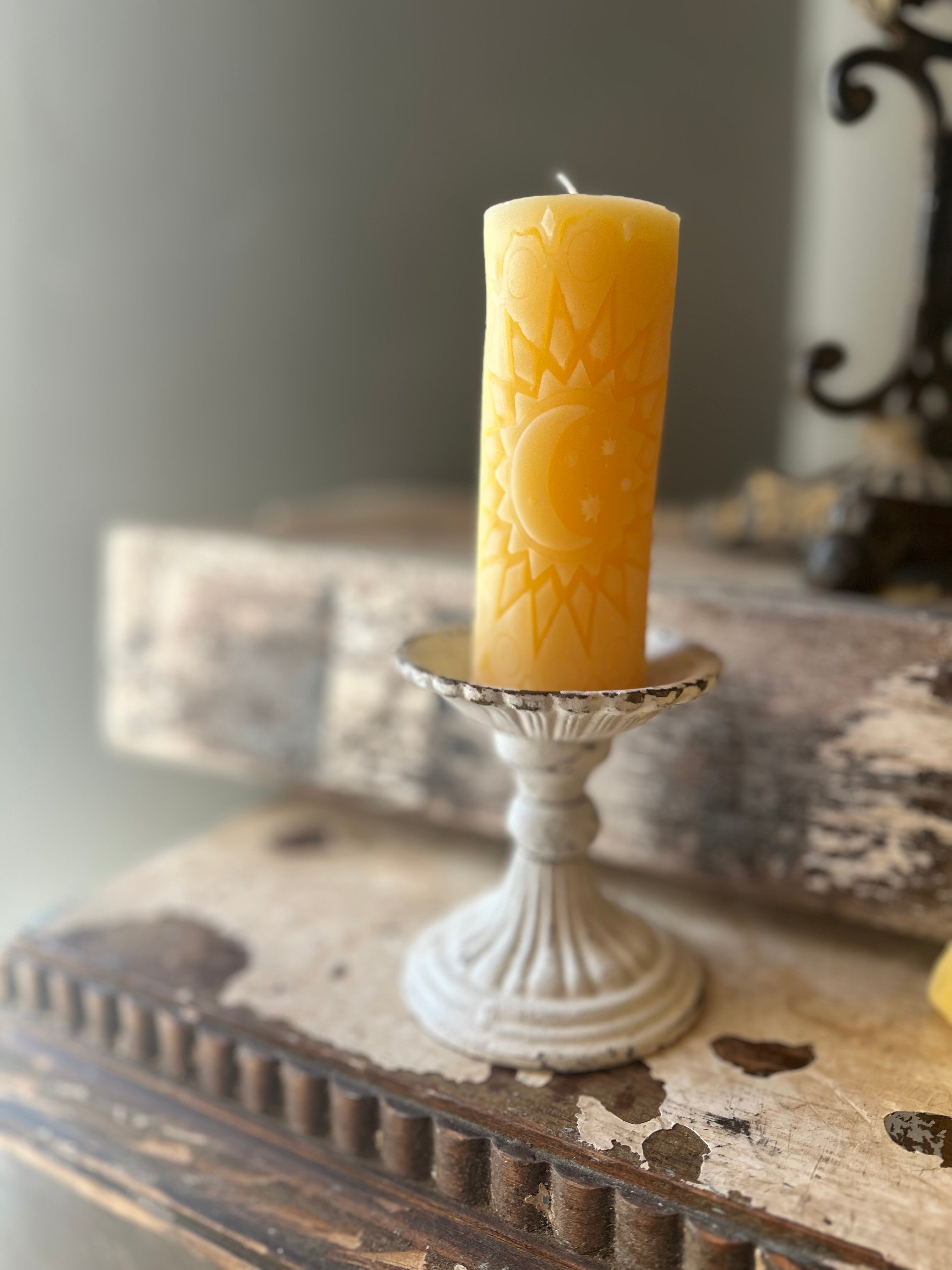 Celestial Beeswax Candle Set