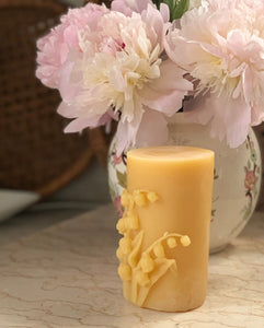 Lilly of the Valley Beeswax Candle - Pioneer Spirit