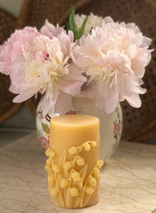 Lilly of the Valley Beeswax Candle - Pioneer Spirit