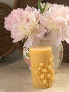 Lilly of the Valley Beeswax Candle - Pioneer Spirit