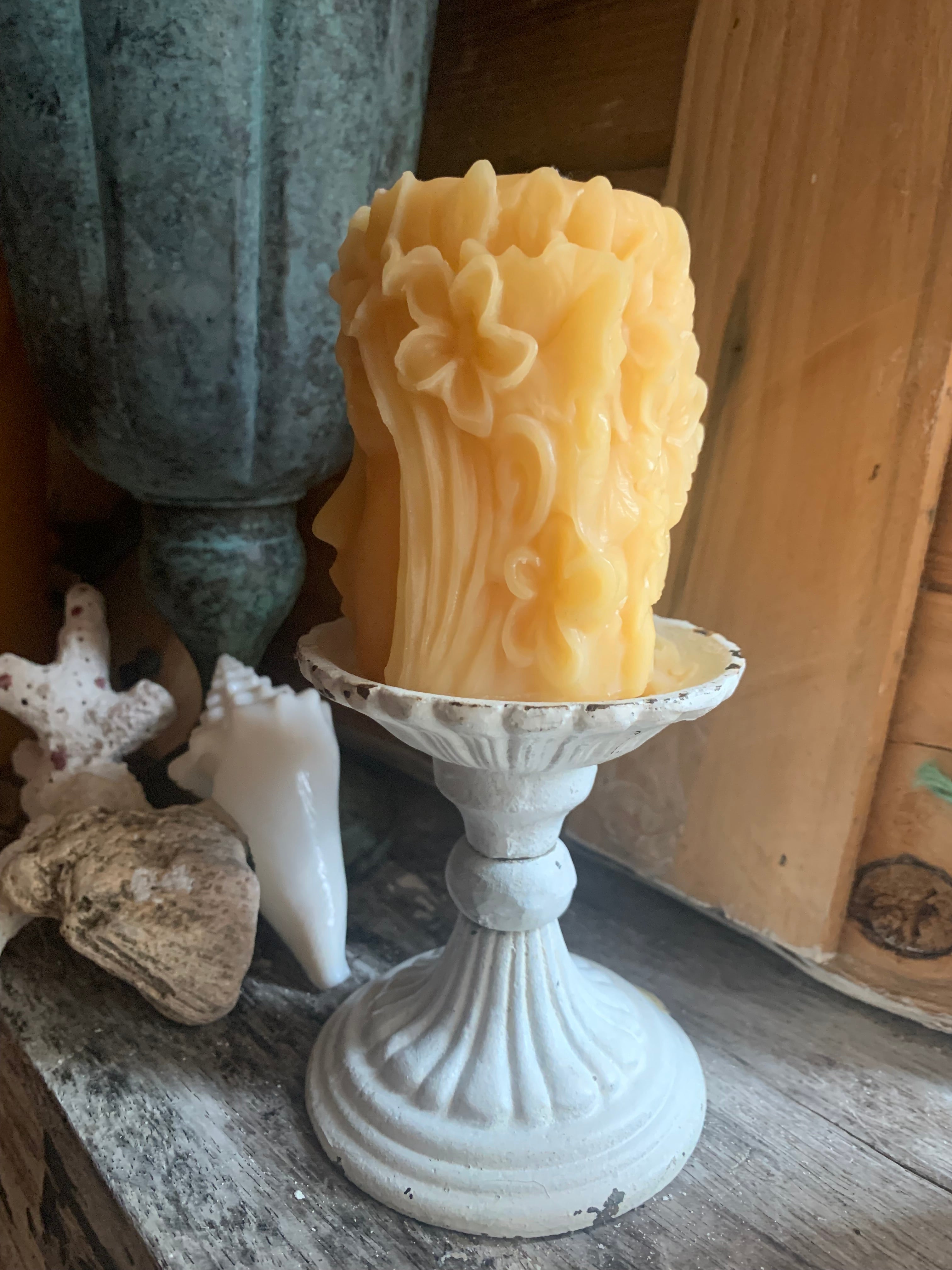 Mermaid Pillar Beeswax Candle - Pioneer Spirit