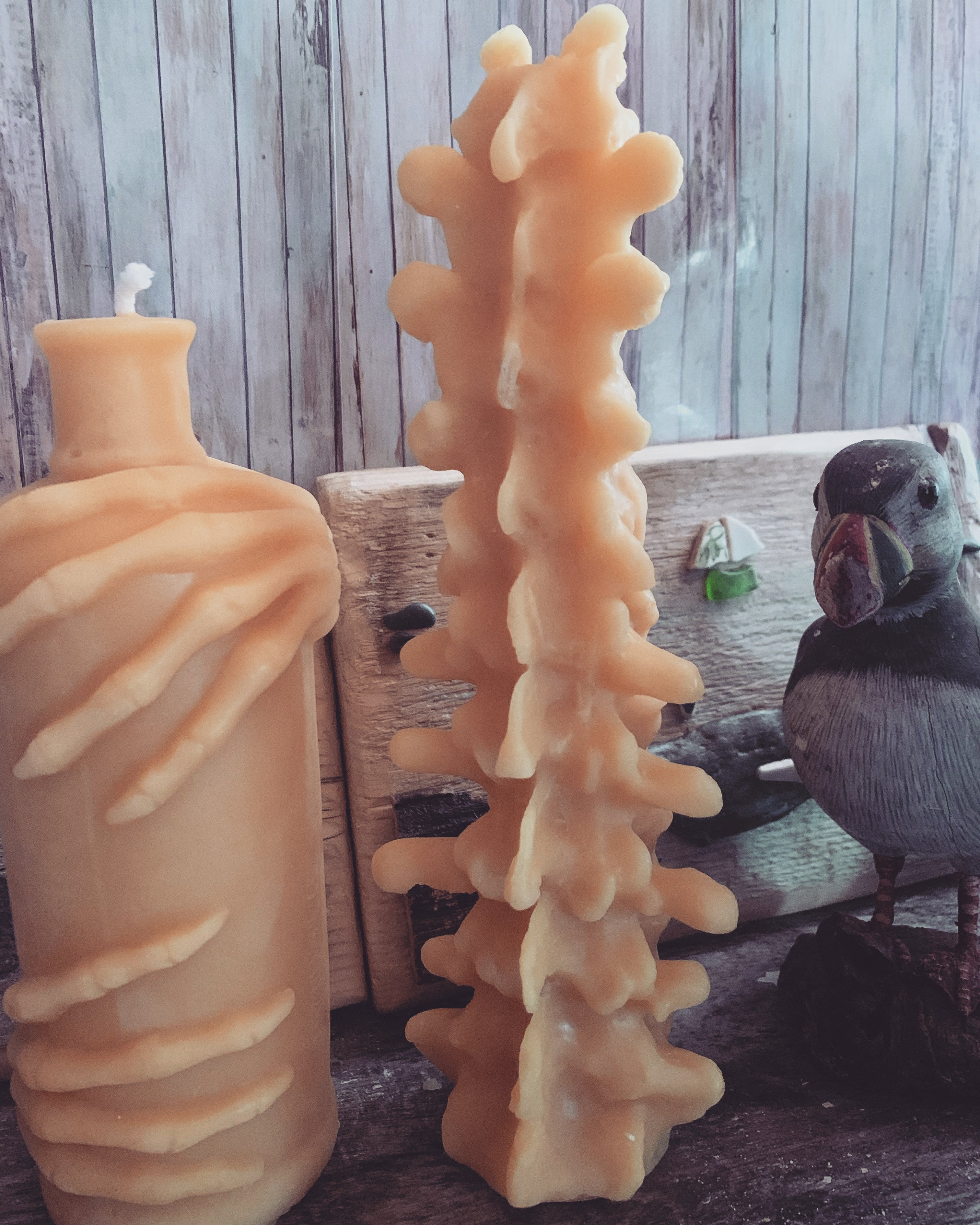 Pure Beeswax Human Spine Candle - Pioneer Spirit