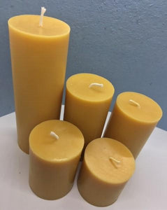 Pure Beeswax Pillars - Pioneer Spirit