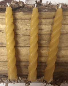 Spiral Tapers Beeswax Candles - Pioneer Spirit