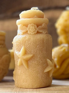 Star & Moon Potion Bottle Beeswax Candle - Pioneer Spirit