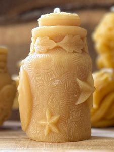 Star & Moon Potion Bottle Beeswax Candle - Pioneer Spirit