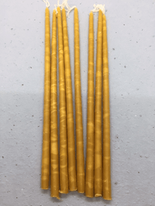 Thin Hand Dipped Beeswax Tapers - Pioneer Spirit